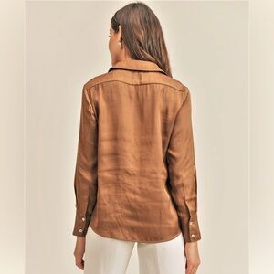 J. Jill 100% Tencel oversized button down top